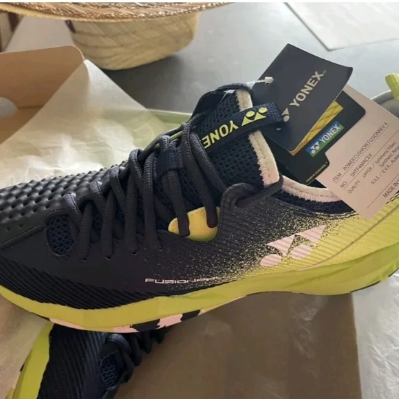 Yonex | Shoes | Yonex Fusion Rev 4 Navy Bluelime Mens  display picture 3